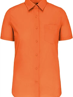 Kariban K 548 Popelínová halenka "Judith" s krátkým rukávem 20.K548 orange
