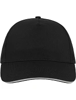 Atlantis Headwear Start Five Sandwich 5 panelová kšiltovka "Start Five Sandwich" 33.0039 black/white Atlantis Headwear Start Five Sandwich 5 panelová kšiltovka "Start Five Sandwich" 33.0039 black/white