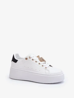 Bílé dámské tenisky s ozdobou Celedria