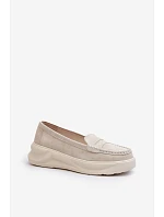 Dámské mokasíny Filidia 24PB18-6889 krémové - Evento