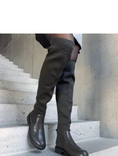 Kozačky na podpatku  model 206441 Solea