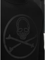 Pánská mikina s potiskem černá FashionStreet BX5948