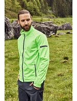 Daiber JN 1126 Pánská 3-vrstvá sportovní softshell bunda 02.1126 light red/black