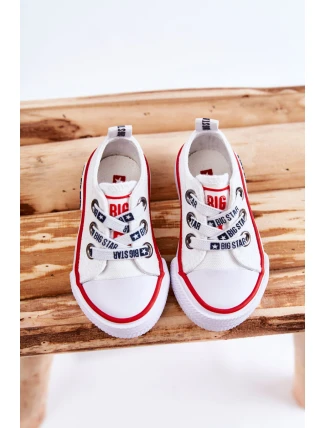 Dětské látkové tenisky BIG STAR KK374048 Bílá