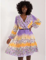 Šaty DHJ SK 10201 1.85 světle fialová Šaty DHJ SK 10201 1.85 světle fialová