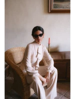 S420 Kombinéza s volánem - béžová