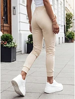 Dámské teplákové kalhoty RELAX MODE cream FashionStreet UY2142 Dámské teplákové kalhoty RELAX MODE cream FashionStreet UY2142