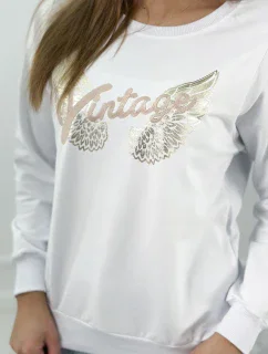 Mikina s potiskem bíl