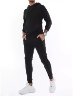 FashionStreet černá pánská tepláková souprava AX0432