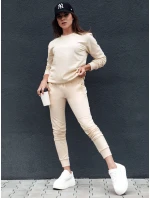 Dámská krémová mikina GLAMFLAIR FashionStreet BY1318