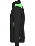 Daiber JN 870 Pánská pracovní mikina - Color 02.0870 black/lime green