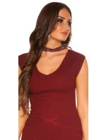 Sexy pletené šaty 9037 - KouCla