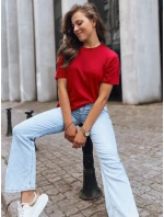 MAYLA dámské tričko červené FashionStreet RY2210 MAYLA dámské tričko červené FashionStreet RY2210