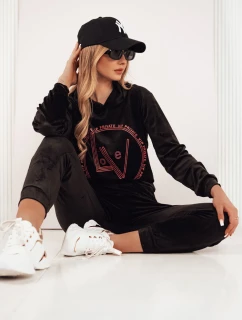 VIP PRIVATE dámský velurový komplet černý FashionStreet AY0872