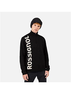 Pánský svetr ROSSIGNOL SIGNATURE HZ SWEATER, černý