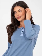 Pyžamo DU PI FP 007.69 šedomodré