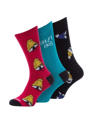 Pánské vysoké ponožky 3Pack 00SK3A-0TAXB-E5095 - Diesel