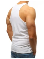 Pánské tílko bez potisku bílé FashionStreet RX3497