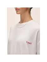 Dámské tričko Casall Oversized Cotton Blend Tee, bílé Dámské tričko Casall Oversized Cotton Blend Tee, bílé