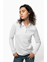 Kariban K 244 Dámské piqué polo s dlouhým rukávem 20.K244 orange Kariban K 244 Dámské piqué polo s dlouhým rukávem 20.K244 orange