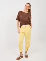 Kalhoty MI SP P6224.71 světle žluté