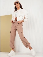 Béžové dámské padákové kalhoty MITON FashionStreet UY1675