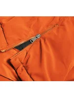 Oranžová dámská zimní bunda parka (CAN-588) Oranžová dámská zimní bunda parka (CAN-588)