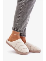 Futrzane Teplé Dámské Pantofle Béžové Vamirae Futrzane Teplé Dámské Pantofle Béžové Vamirae