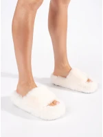 Designové hnědé  nazouváky dámské platforma