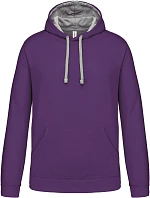 Kariban K 446 Kontrastní mikina s kapucí 20.K446 purple/oxford grey Kariban K 446 Kontrastní mikina s kapucí 20.K446 purple/oxford grey