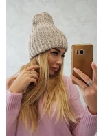 Dámská čepice Delia K260 light beige Dámská čepice Delia K260 light beige