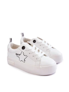 Dětská sportovní obuv Šněrovací Big Star KK374222 Bíle