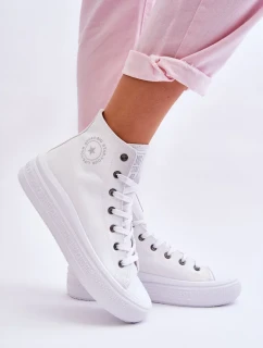 Dámské vysoké tenisky Big Star Bílé