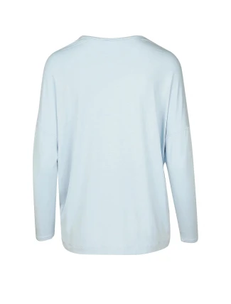 Dámské triko na spaní QS6409E-GR4 modrá - Calvin Klein