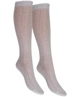 Dámské vzorované bavlněné podkolenky