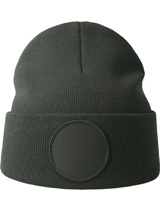Atlantis Headwear Wind-S Circular Patch Pletená čepice patch 33.0319 dark grey