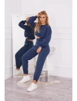 Zateplená souprava s krátkou džínovou mikinou Zateplená souprava s krátkou džínovou mikinou