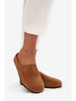 Dámské pantofle na platformě Camel Sylviane