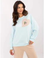 Mikina DHJ BL 20322.72 světle modrá