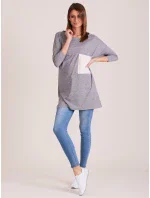 Tunika CZ TU 4305.08 šedá Tunika CZ TU 4305.08 šedá