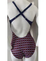 Dámské jednodílné plavky S43D tmavě modré - Self