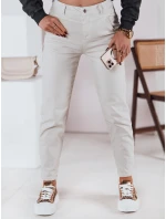 Dámské džínové kalhoty STREETSTYLE light beige FashionStreet UY2375 Dámské džínové kalhoty STREETSTYLE light beige FashionStreet UY2375