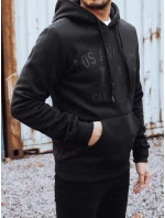 Pánská zateplená mikina s kapucí černá FashionStreet BX5918
