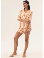 Henderson Dámské pyžamo 42686 Naranja kr/r S-2XL pruhované