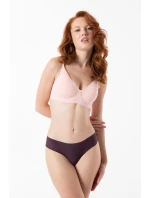 Julimex Tmavě švestkové kalhotky Simple Brasil S-XL