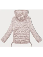 Dámská bunda se stahovacími šňůrkami na bocích S'West pearl pink (B8360-51)