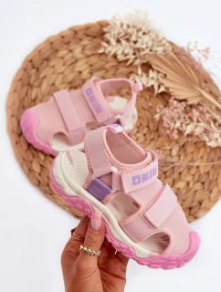 Dětské sandály na suchý zip Big Star NN374238 Růžové