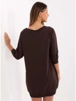 RV šaty SK 7203.35P tmavě hnědé