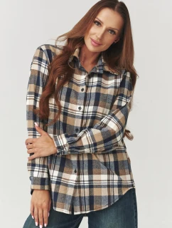 Košile s dlouhým rukávem model 219732 Makadamia