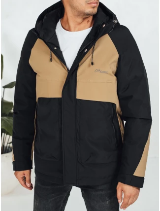 Pánská zimní bunda s kapucí FashionStreet camel TX5041 Pánská zimní bunda s kapucí FashionStreet camel TX5041